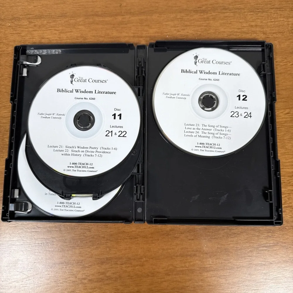 The Great Courses Religion Biblical Wisdom Literature Parts 1-3 DVD Set Koterski - Picture 10 of 14
